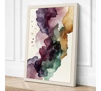 Fragmented Thought Abstract Canvas Wall Art Print 24x16 Inch (61 x 41 cm)