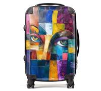 Fragmented Vision: Eyes of The Soul Suitcase - Lightweight Hard Case, TSA Lock, 4 Spinner Wheels