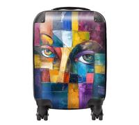 Fragmented Vision: Eyes of The Soul Suitcase - Lightweight Hard Case, TSA Lock, 4 Spinner Wheels