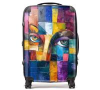 Fragmented Vision: Eyes of The Soul Suitcase - Lightweight Hard Case, TSA Lock, 4 Spinner Wheels