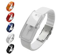 Fragrance Atomizer Bracelet, Essential Oil Diffuser Adjustable Wristband for Men & Women, for Such as Everyday Life Outside the Home, Casual Outings or Special Trips (White)