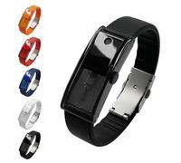 Fragrance Atomizer Bracelet, Essential Oil Diffuser Adjustable Wristband for Men & Women, for Such as Everyday Life Outside the Home, Casual Outings or Special Trips (Black)