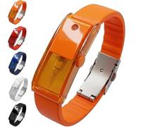 Fragrance Atomizer Bracelet, Refillable Perfume & Essential Oil Diffuser Adjustable Wristband, Reusable Suitable for Everyday Life Outside The Home (orange)