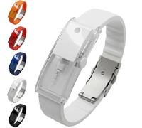 Fragrance Atomizer Bracelet, Refillable Perfume & Essential Oil Diffuser Adjustable Wristband, Reusable Suitable for Everyday Life Outside The Home (white)