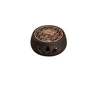 Fragrance Candle Warmer Lamp Ceramic Teapot Holder Base Tea Insulation Base Tea Coffee Water Hollow Heater Base Holder(3)