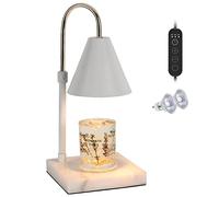 Fragrance Candle Warmer Lamp with Timer & Dimmer, Adjustable Height Top-Down Electric Light Compatible with Yankee Small & Large Size Jar,Black