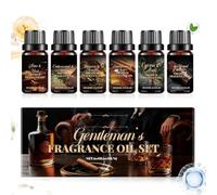 Fragrance Oil - 6 Piece Cold Pressing Air Freshener Long-Lasting - Natural Elegant Oil,for Humidifier Car Perfume Candle Making Soap Sauna Hair Shampoo Bath