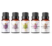 Fragrance Oil for Diffuser Set 5 x 10ml | for Candle Making, Wax Melts, Home Soaps, Bath Bombs, Burners, Refills | Sweet Shop Scents | Parma Violets, Lemon Sherbet, Candy Floss, Marshmallow, Bubblegum