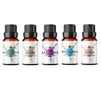 Fragrance Oil for Diffuser Set 5 x 10ml | for Candle Making, Wax Melts, Soaps, Burners, Perfume | Best Selling Scents | Baby Powder, Vanilla, Jasmine, Fresh Linen, Lavender