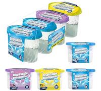 Fragranced Interior Dehumidifier 500ml | 8Pcs Portable Disposable Moisture Absorber for Wardrobe, Bedroom, Kitchen, Office, Garage & Bathroom, Anti-Musty Odour