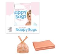 Fragranced Nappy Bags - 150 Pack | Disposable Scented Nappy Sacks with Handles | Odour Control Diaper Bags for Hygienic Waste Disposal | Large Size 31x28cm - Ideal for Home & Travel Use