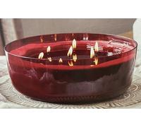 Fragranced Scented Large 7 Wick 4.5kg Candle - Spiced Winter Fern in Handblown Glass - Up to 100 Hours Burn Time - Christmas Gift - Vegan Friendly - Made from Natural Wax