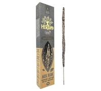 Fragrances & Sens - Natural White Musk Incense Sticks Herbio, Handmade, Ecocert Certified, Long Burning Time (60 Minutes)