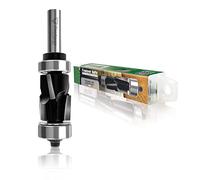 Fraiser® Flush Cutter with 8 mm top Bearing for Wood, derivatives and Laminate Edges for Hand Router and Router Table up and downcut (L: 86-H: 24.8-S: 8-)