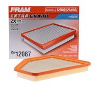 FRAM Extra Guard Flexible Panel Engine Air Filter Replacement, Easy Install w/ Advanced Engine Protection and Optimal Performance, CA12087, for Select Chevrolet Vehicles