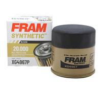 FRAM Ultra Synthetic Automotive Replacement Oil Filter, Designed for Synthetic Oil Changes Lasting up to 20k Miles, XG4967 with SureGrip (Pack of 1)