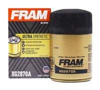 FRAM Ultra Synthetic Automotive Replacement Oil Filter, Designed for Synthetic Oil Changes Lasting up to 20k Miles, XG2870A with SureGrip (Pack of 1)