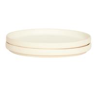 Otto Ceramic Plate Set of 2 Large Natural