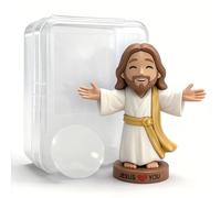 Framad 4' Mini Little Jesus Figures, Small Jesus Figurines Bulk, Miniature Figurines to Hide and Seek Religious Gifts