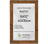 FRAMANEX Modern Rustic Colour 40X30 CM Picture Photo Poster Frames | 30X40 CM Rectangle Picture Frame | Wood Finish Photo Frame