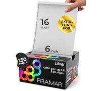 FRAMAR 6x16 Extra Large Embossed Pop Up Hair Foil for Highlights- 250 Pk