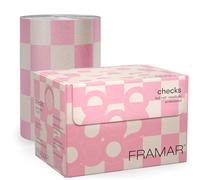Framar Beige and Pink Embossed Roll Hair Foil, Hair Foils for Highlighting, Foils for Highlights, Hairdressing Foil for Hair Highlights, Highlighting Foil, Hair Foils for Colouring, Checkered - 320ft
