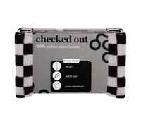 Framar Salon Towels Checkered Black & White