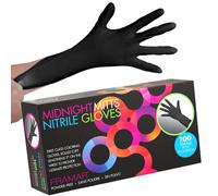 FRAMAR Black Nitrile Gloves Small - Small, Black G
