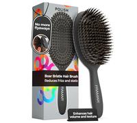 FRAMAR Boar Bristle Hair Brush - Boar Brush For Women, Slick Back Soft Bristle Hair Brush, Slick Back Brush, Hairbrushes For Women