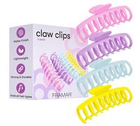 Framar Claw Clips Large hair claw clips 4 pcs, Pastel