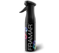 FRAMAR Continuous Spray Bottle For Hair, Hairdressser Spray Bottles - Black | Hair Spray Bottle, Hairdressser Spray Bottles, Water Mister, Ultra Fine Mist For Hairstyling, Plant Care, Black 250ml