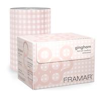 FRAMAR Gingham Pink Embossed Hair Foil - Hair Foils for Highlighting - 320F