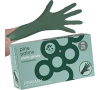 FRAMAR Green Nitrile Gloves Large - Biodegradable Gloves Disposable Large, Disposable Gloves Large, Non Latex Gloves Large, Latex Free Gloves Large, Green Gloves Women, Tattoo Gloves 100