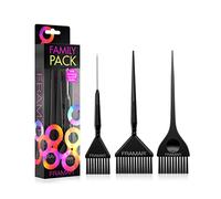 Framar Hair Colour Brush Set 3 Pack Black AccuSoft Bristles Professional Use