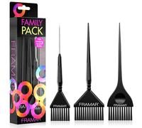FRAMAR Hair Dye Brush Set, 3-Pack Black Colour Brushes for Bleach