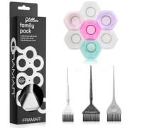 FRAMAR Hair Dye Brush Set - Hair Colour Brush, Multi Colored Dye Bowl Set - 7 pack