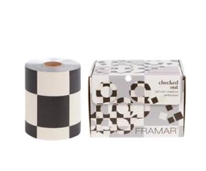 Framar Medium Foil Embossed Checked Out