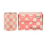 Framar Medium Foil Embossed Checkered Beige & Pink