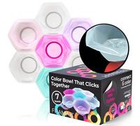 FRAMAR Multi Colored Hair Dye Bowl Set, Tint Bowl Set for Hair Colour - 7pc