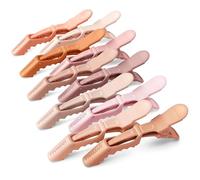 FRAMAR Neutral Crocodile Clips Hair - Sectioning Hair Clips For Styling | Hairdressing Alligator Hair Clips, Cute Hair Clips for Women, Professional Styling Sectioning Clips for Salon Use - 10 Pack