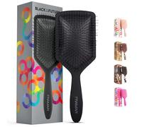 FRAMAR Paddle Hair Brush Women, Wet Hair Brush Detangler - Black