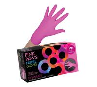 Framar Pink Paws Small Nitrile Gloves Pack of 100pcs
