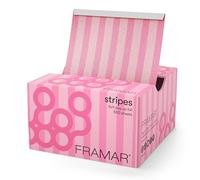 Framar Pink Stripes Embossed Pop Up Hair Foil - Hair Foils for Highlighting, Foils for Highlights, Hairdressing Foil for Hair Highlights, Highlighting Foil, Hair Foils for Colouring 500 Pk