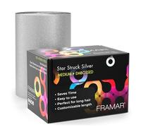 Framar Silver Embossed Roll Hair Foil, Hair Foils for Highlighting, Foils for Hairdressing & Highlights, Highlighting Foil - 320ft
