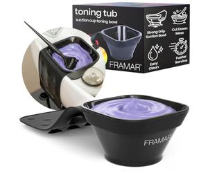 FRAMAR Toning Tub Salon Hair Dye Bowl, Color Bowls for Hairstylist - 2pc