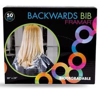 Framar Tool Backwards Bibs disposable clear protective aprons 50 pcs, clear (transparent)