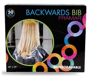 Framar Tool Backwards Bibs disposable clear protective aprons 50 pcs, clear (transparent)