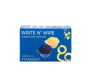 Framar Write n' Wipe Bowls Limoncello 3 pieces