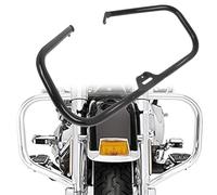 Frame Bumper For Harley For Heritage Softail FLST 2018 2019 2020 2021 2022 2023 Motorcycle Bars Bumper Protector Higway Engine Guard Crash Bar(Black- Silver)