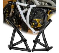 Frame Bumper For Y-AMAHA FZ09 2013-2016 2015 2014 Motorcycle Bars Bumper Protector Higway Front Engine Guard Crash Bar(Black- Silver)